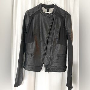 New with tags! Bland Noir Leather jacket. Moto style, women’s M.
